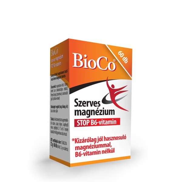 Bioco organická horčík stop b6-vitamin tableta 60 ks