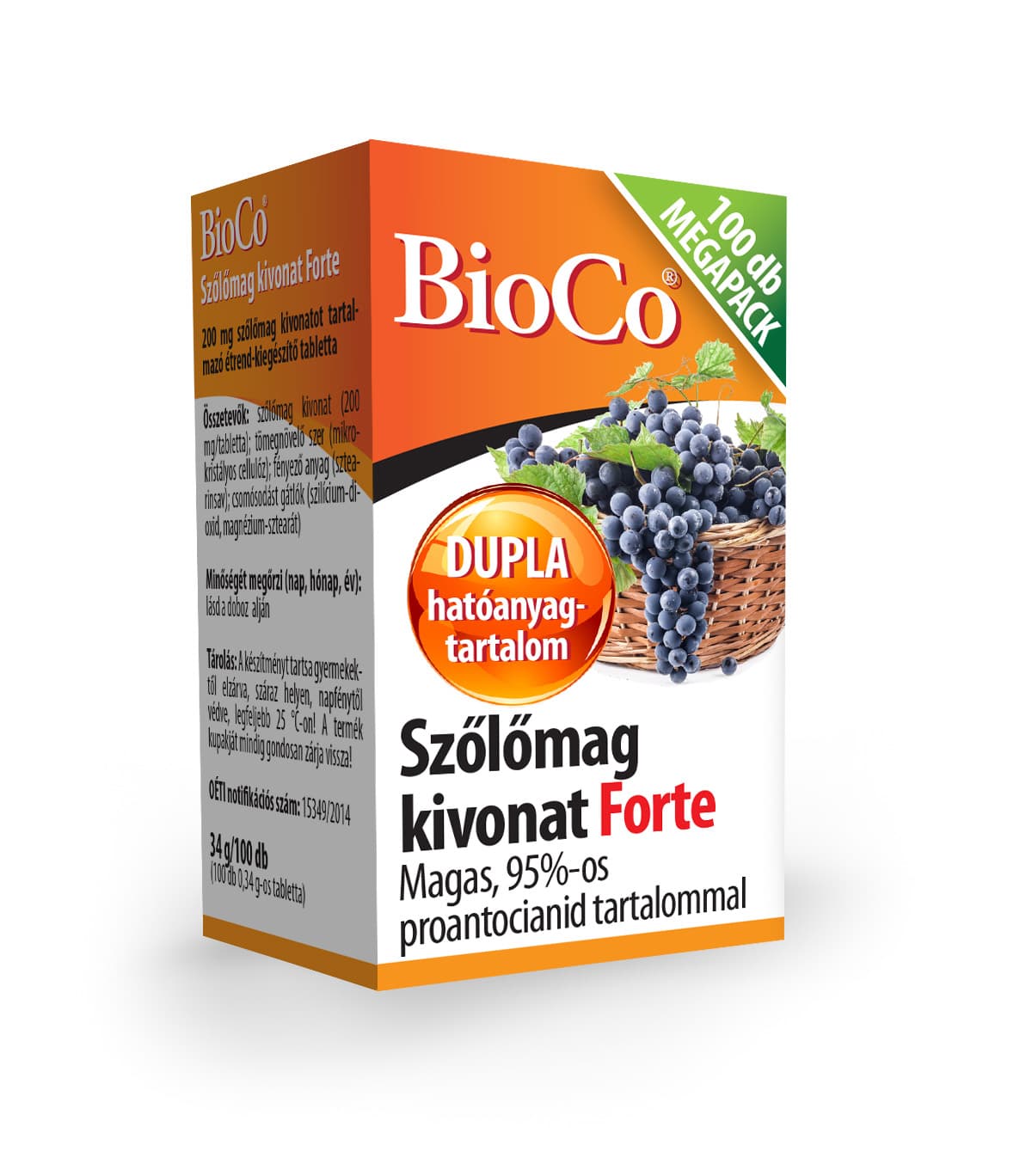 Bioco hroznové semienko forte tablety 100 ks