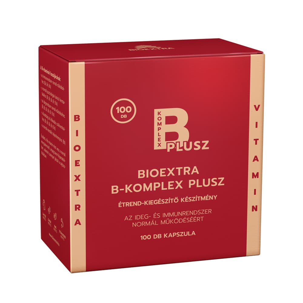 Bioextra B-komplex plus výživový doplnok kapsule 100 ks