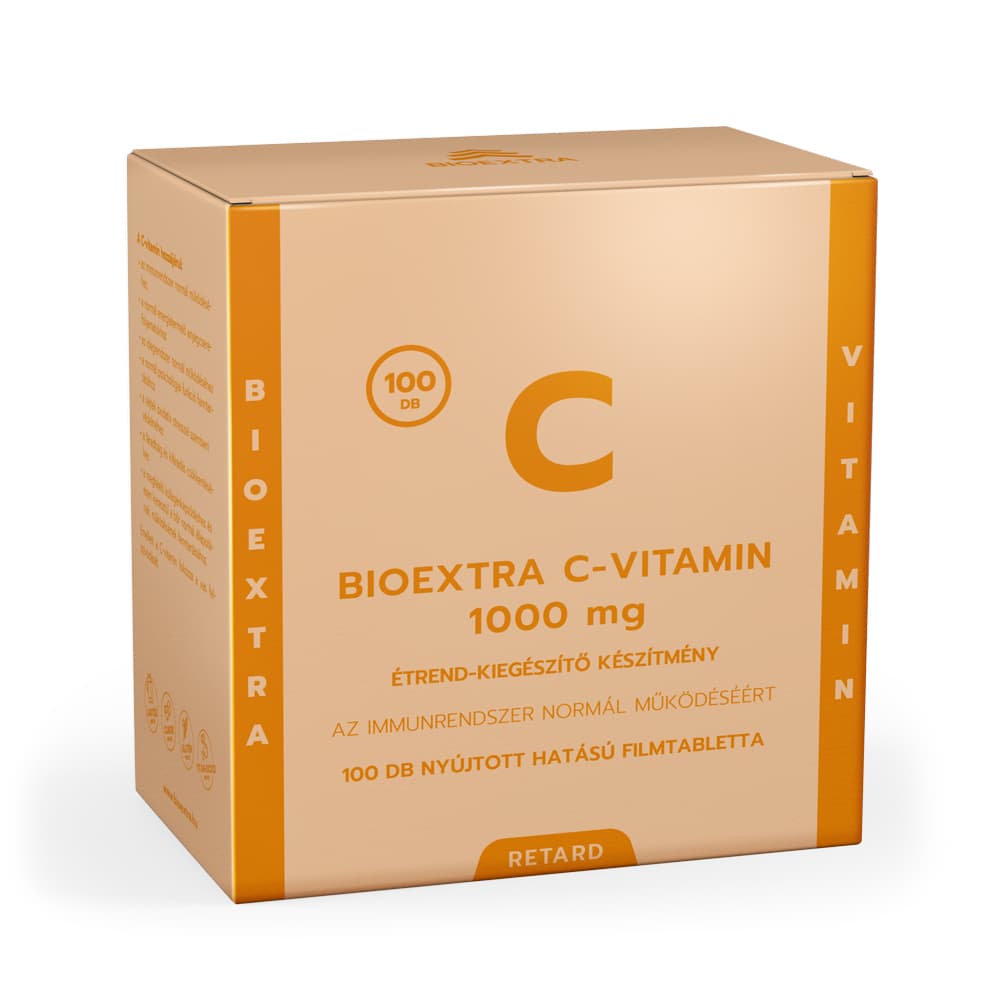 Bioextra c-vitamin 1000mg doplnok stravy filmovaná tableta 100 ks