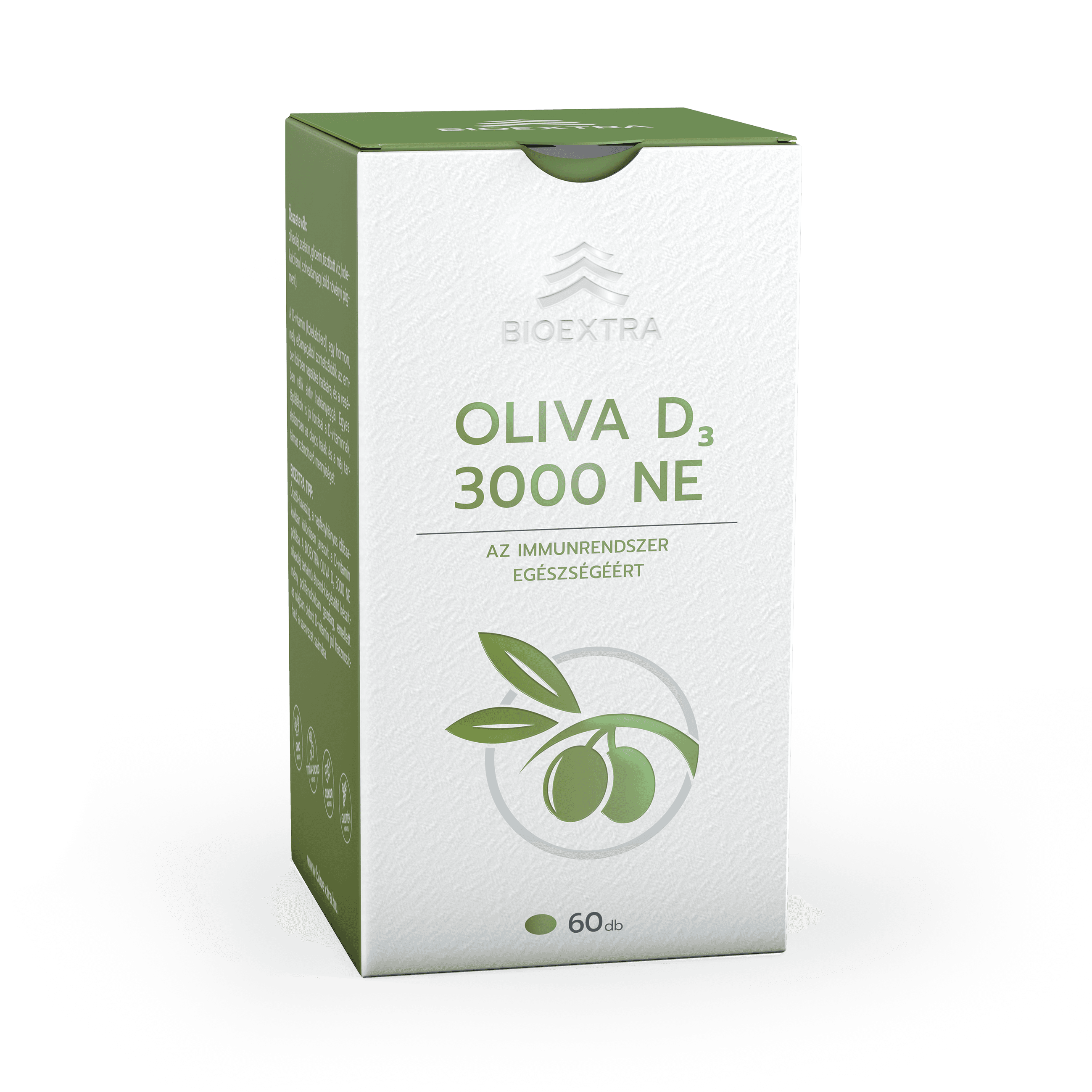 Bioextra oliva d3 3000ne doplnok stravy mäkké želatínové kapsuly 60 ks