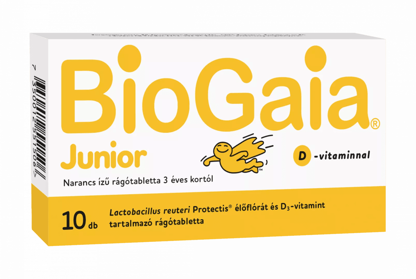 Biogaia junior žuvacie tablety s vitamínom D s príchuťou pomaranča 10 ks