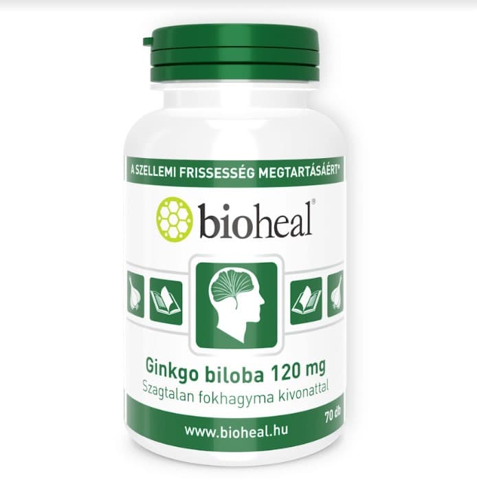 Bioheal ginkgo biloba 120 mg+extrakt z cesnaku 70 tbl.