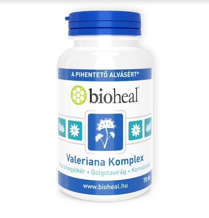 Bioheal valeriana komplex (masloviek + mučenka + chmeľové šištičky) kapsula 70 ks