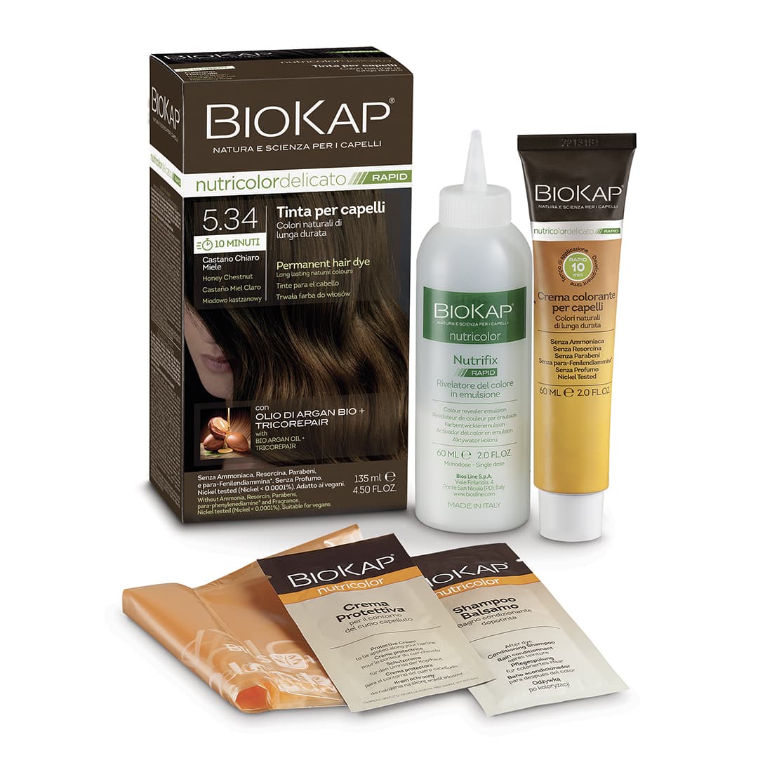 Biokap Rapid gaštanovo medová svetlá farba na vlasy 140 ml - 90780