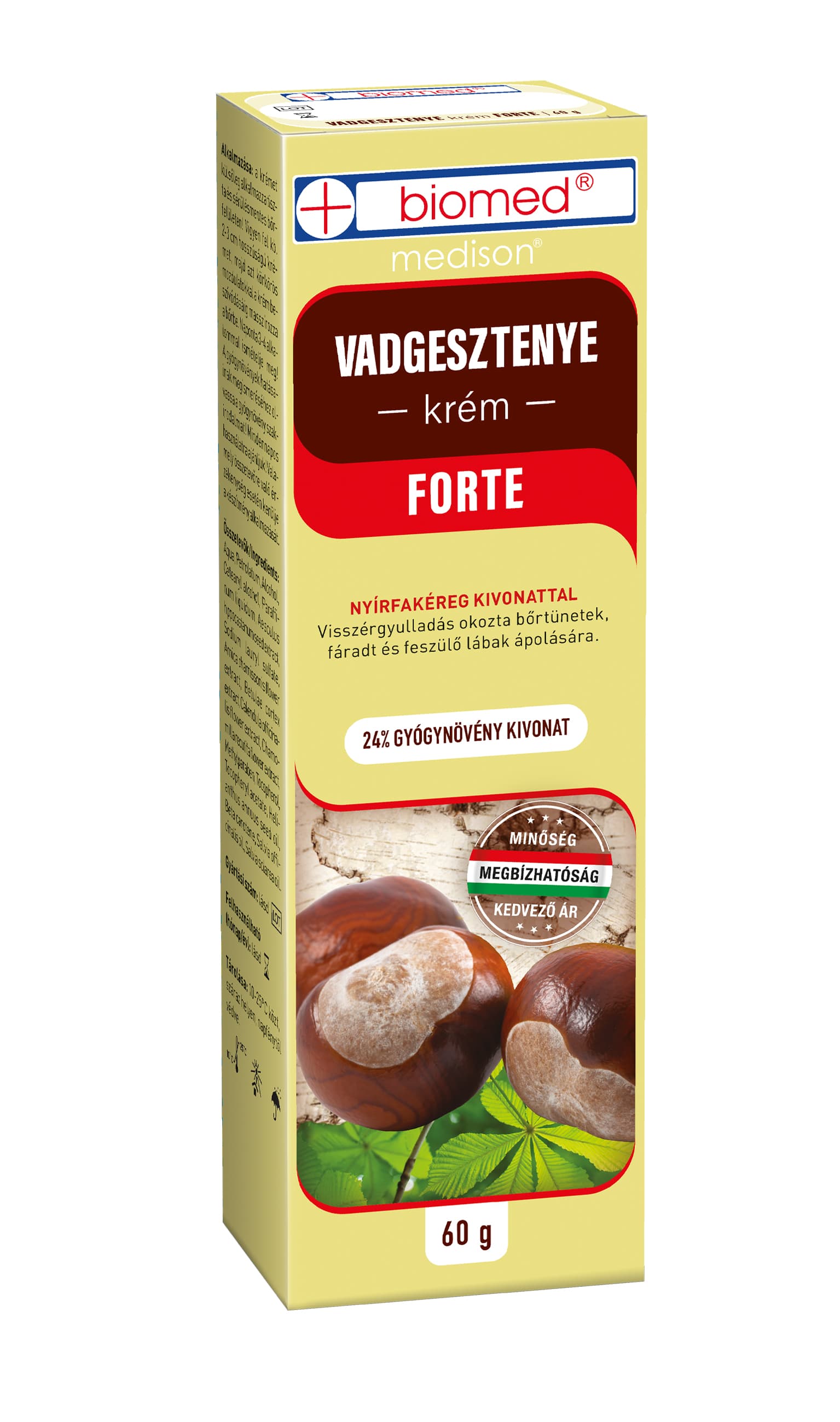 Biomed Gaštanový krém Forte 60g - 29026