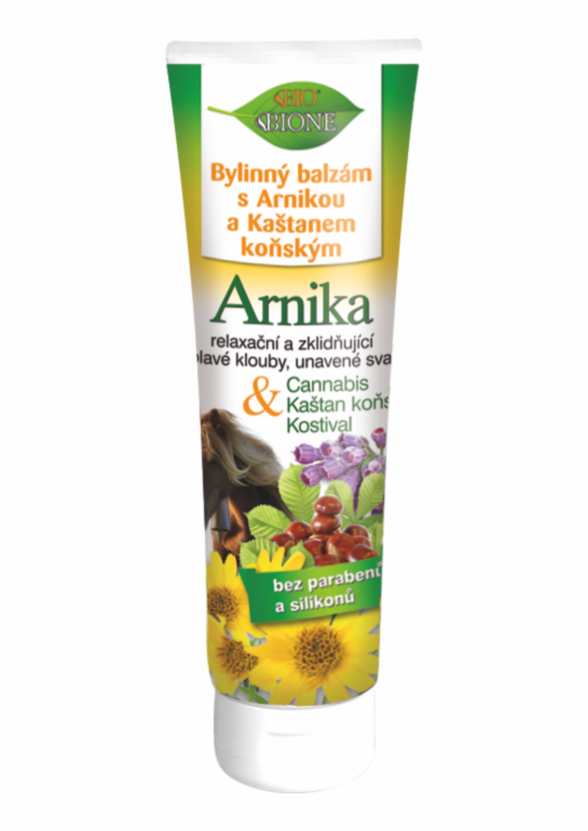 Bione Cannabis bylinný balzam s arnikou a gaštanom konským 300 ml - 84747
