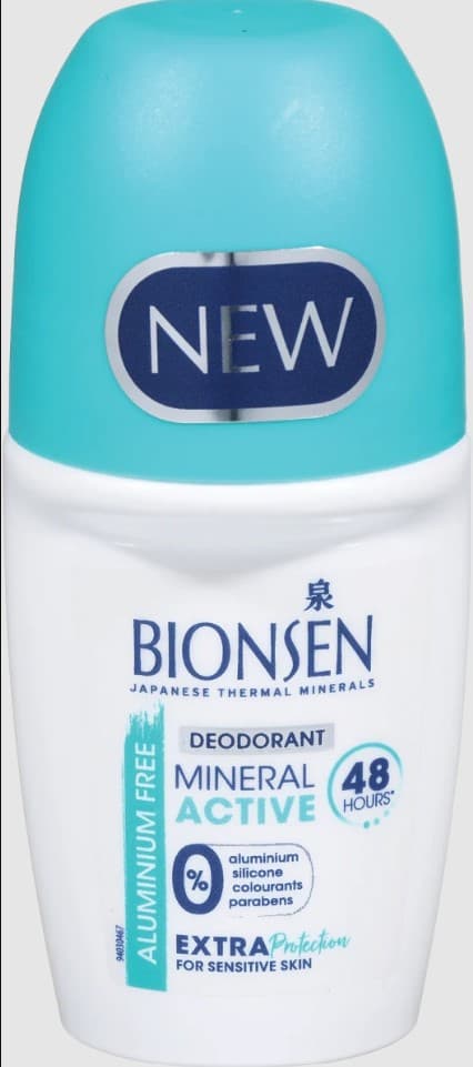 Bionsen Minerálny Aktívny roll-on dezodorant 50 ml - 91016