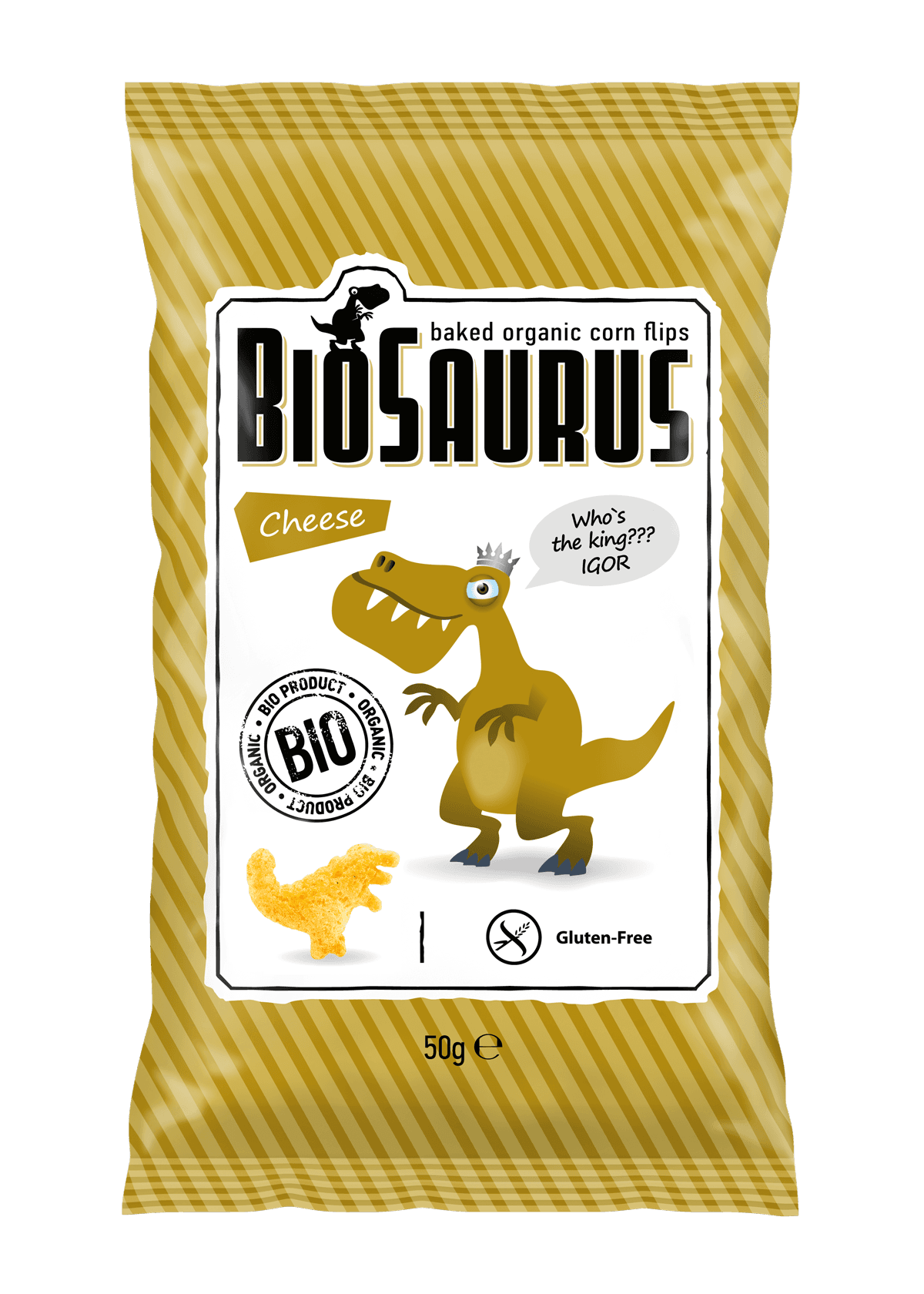 BioSaurus kukuričné lupienky so syrom 50 g