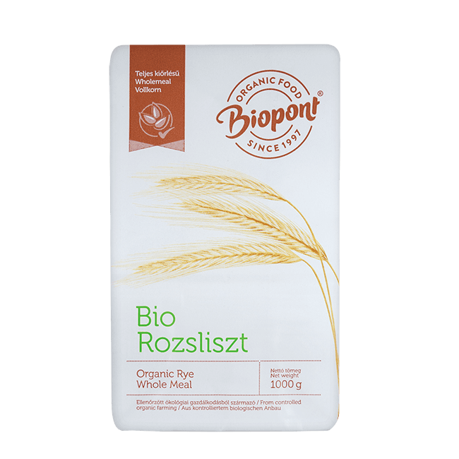 Biopont bio celozrnná ražná múka 1000 g