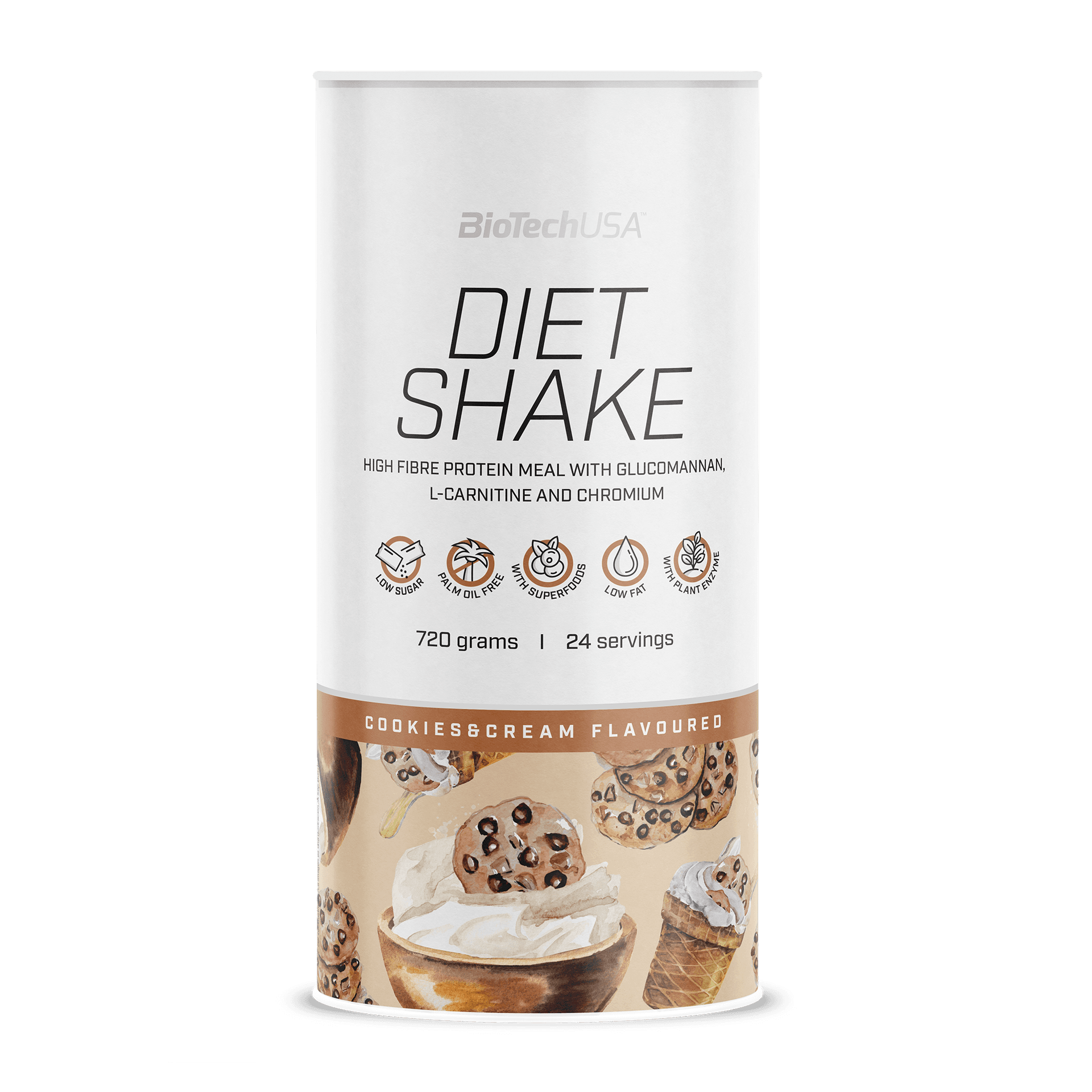 Biotech diet shake cookies & cream 720 g