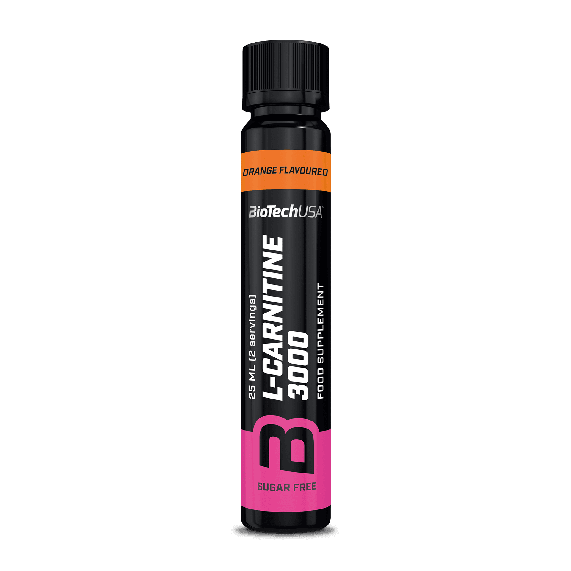 Biotech l-karnitín pomaranč 3000mg ampulka 25 ml