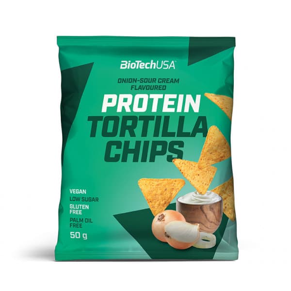Biotech protein tortilla chips cibuľovo-srdelný 50 g