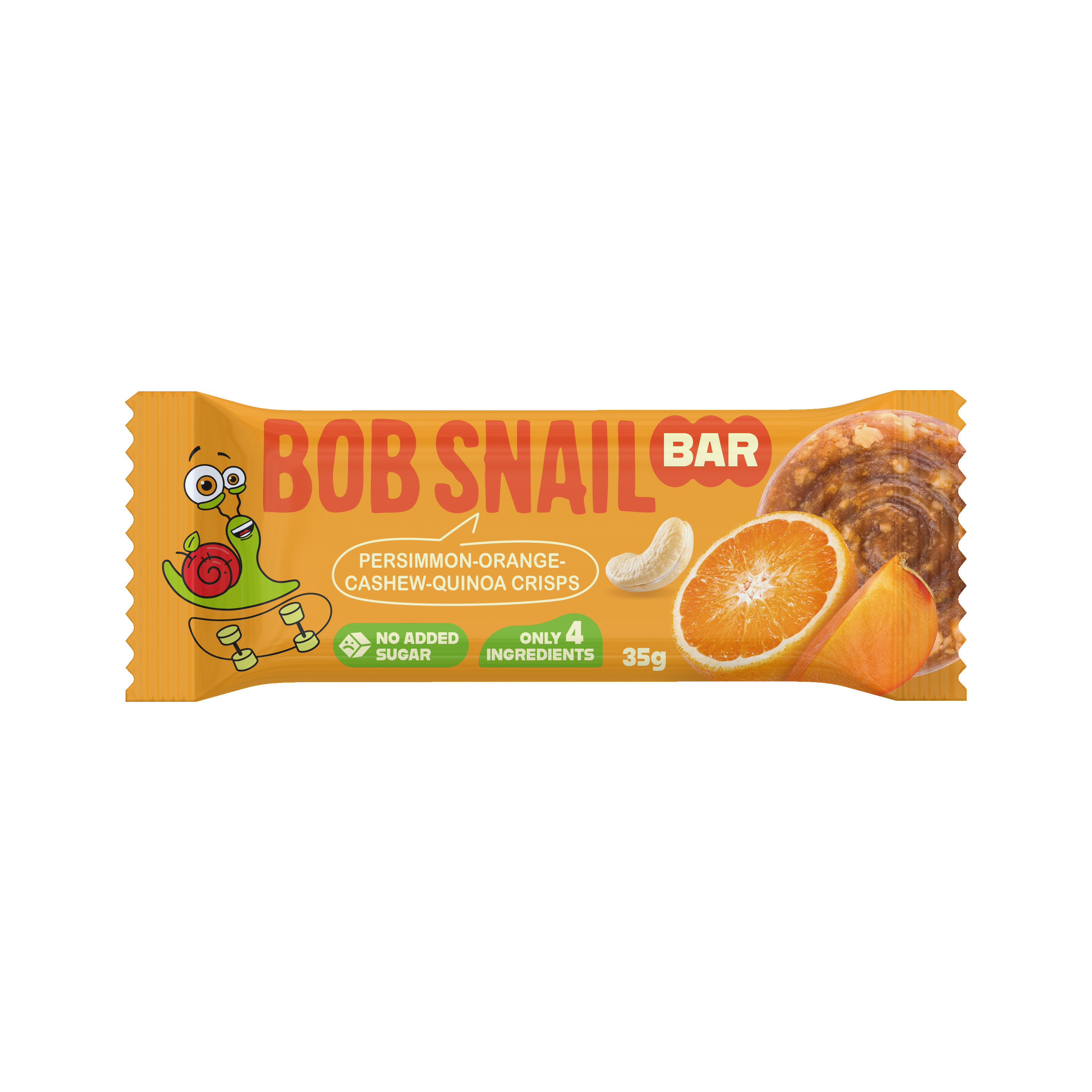 Bob Snail ovocný snack so semienkami datľou-narančom-kešu-quinoa chrumkavé 35 g