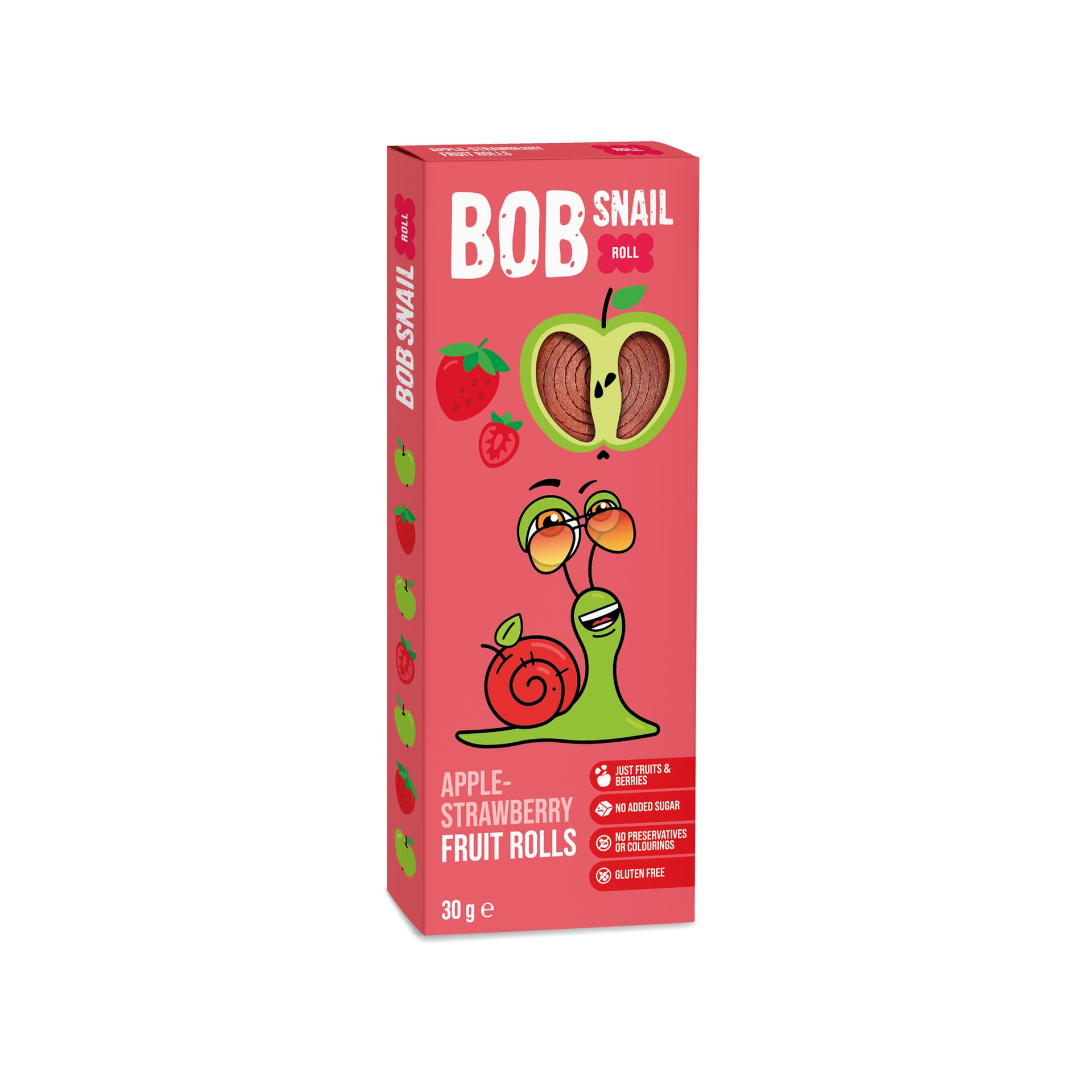 Bob Snail ovocná rolka jablko-jahoda 30 g