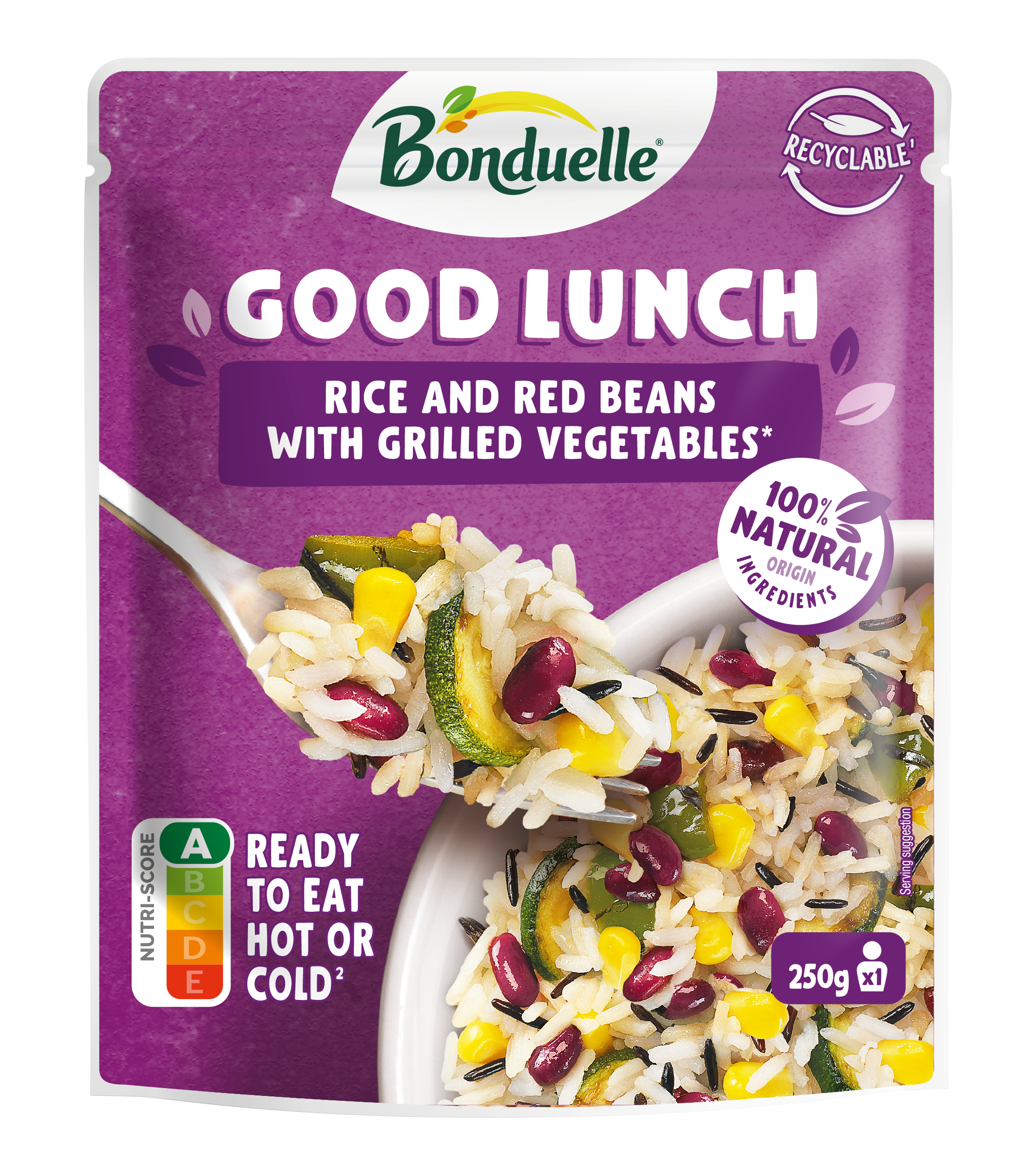 Bonduelle good lunch ryža a červené fazule 250 g