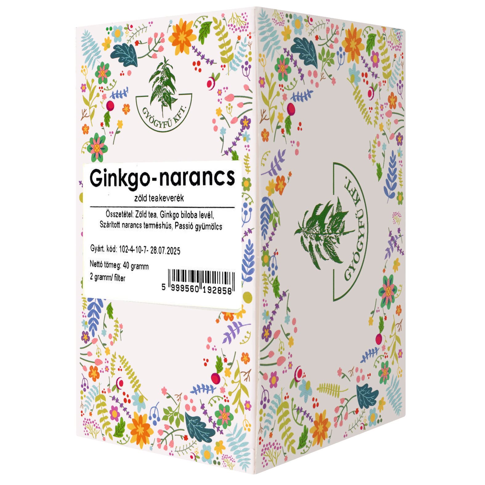 Boszy ginkgo-pomeranč-zelený čajový zmes 20x2g 40 g