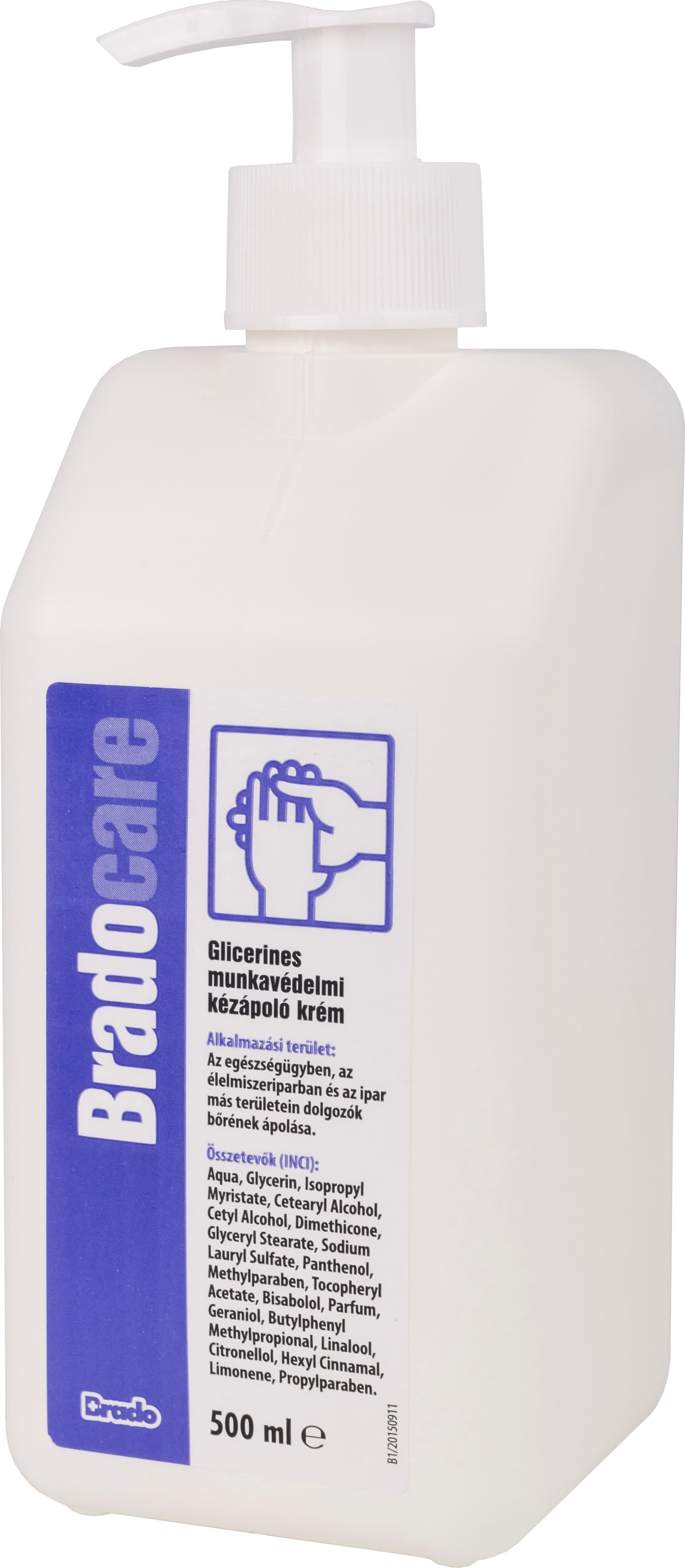 Bradocare glycerínový krém na ruky s aloe vera 500 ml - 83885