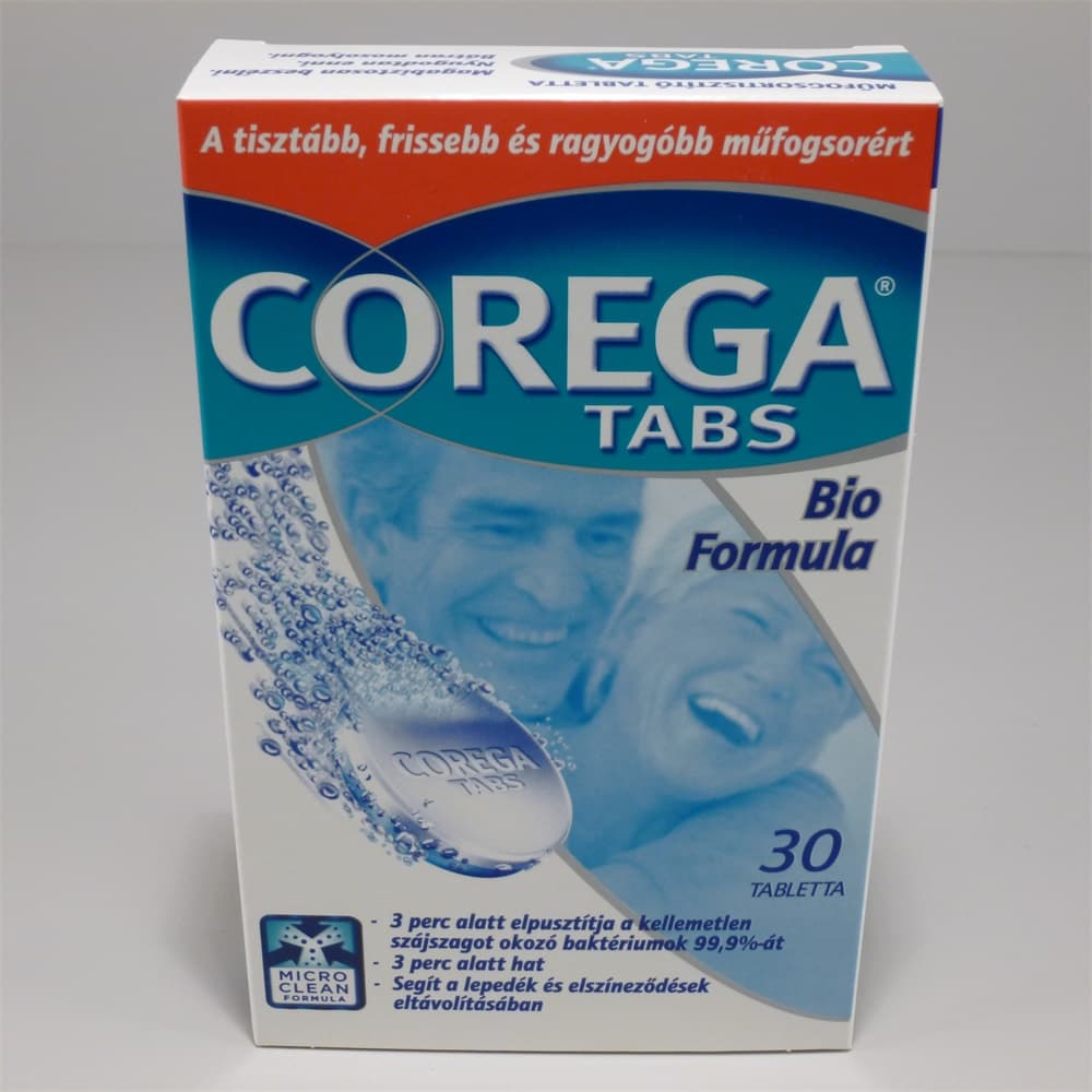 Corega Bio čistiace tablety na zubné náhrady 30 ks - 11481
