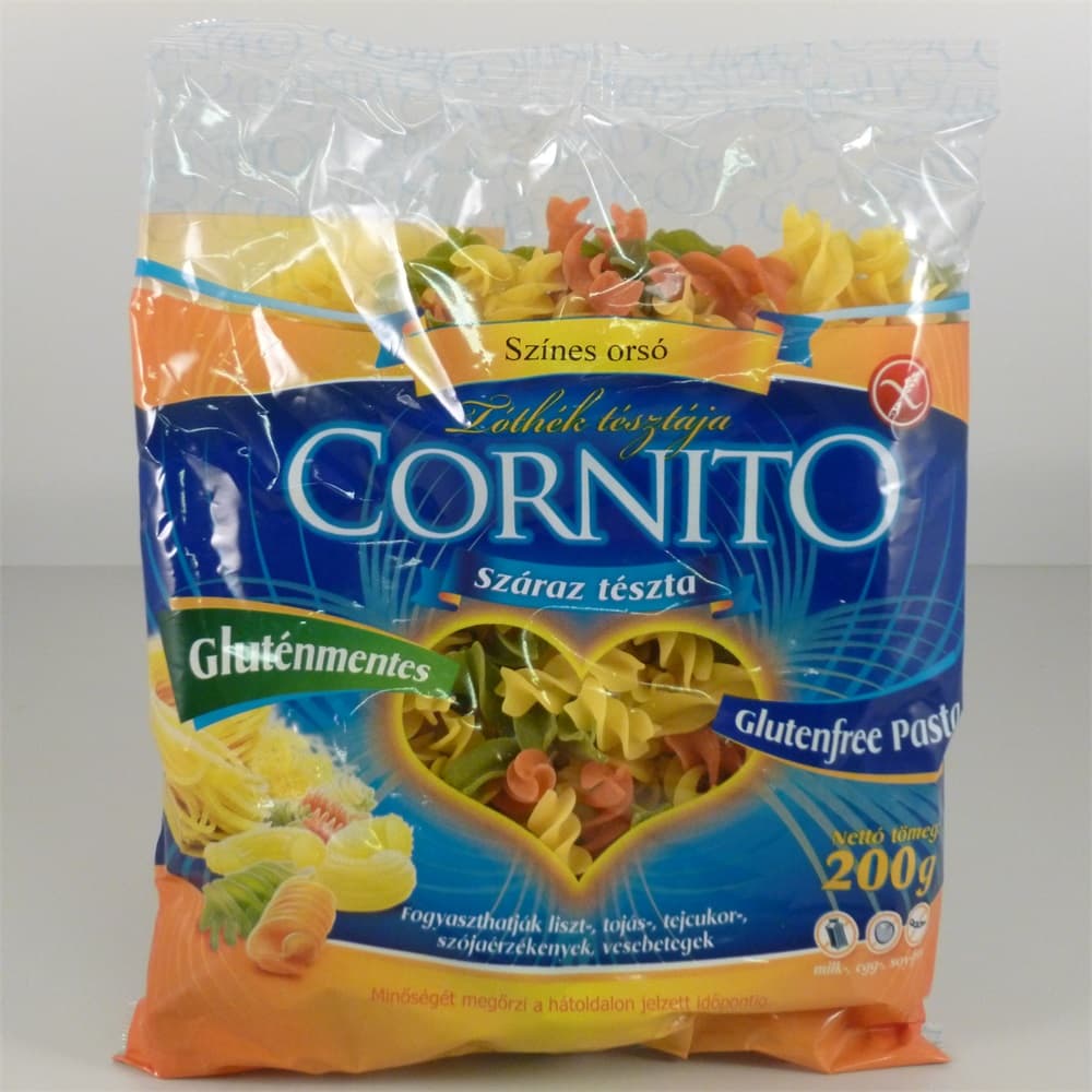 CORNITO Cestoviny špirály farebné bezgluténové 200 g - 30407