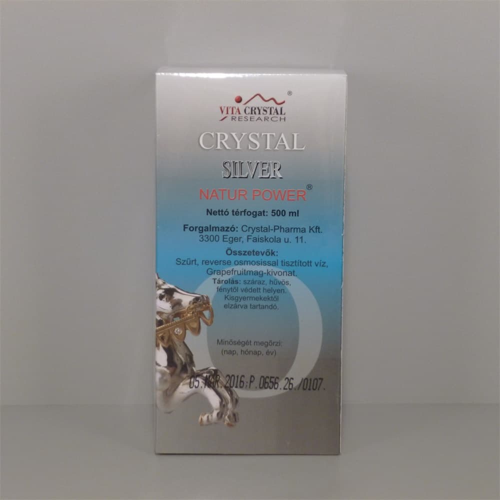Crystal silver natur power doplnok stravy nápoj 500 ml