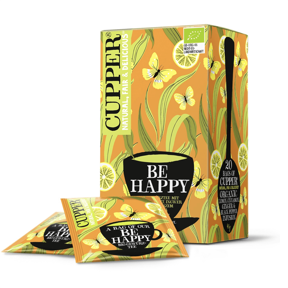 Cupper bio Be Happy osviežujúci čaj 20 ks, 45 g