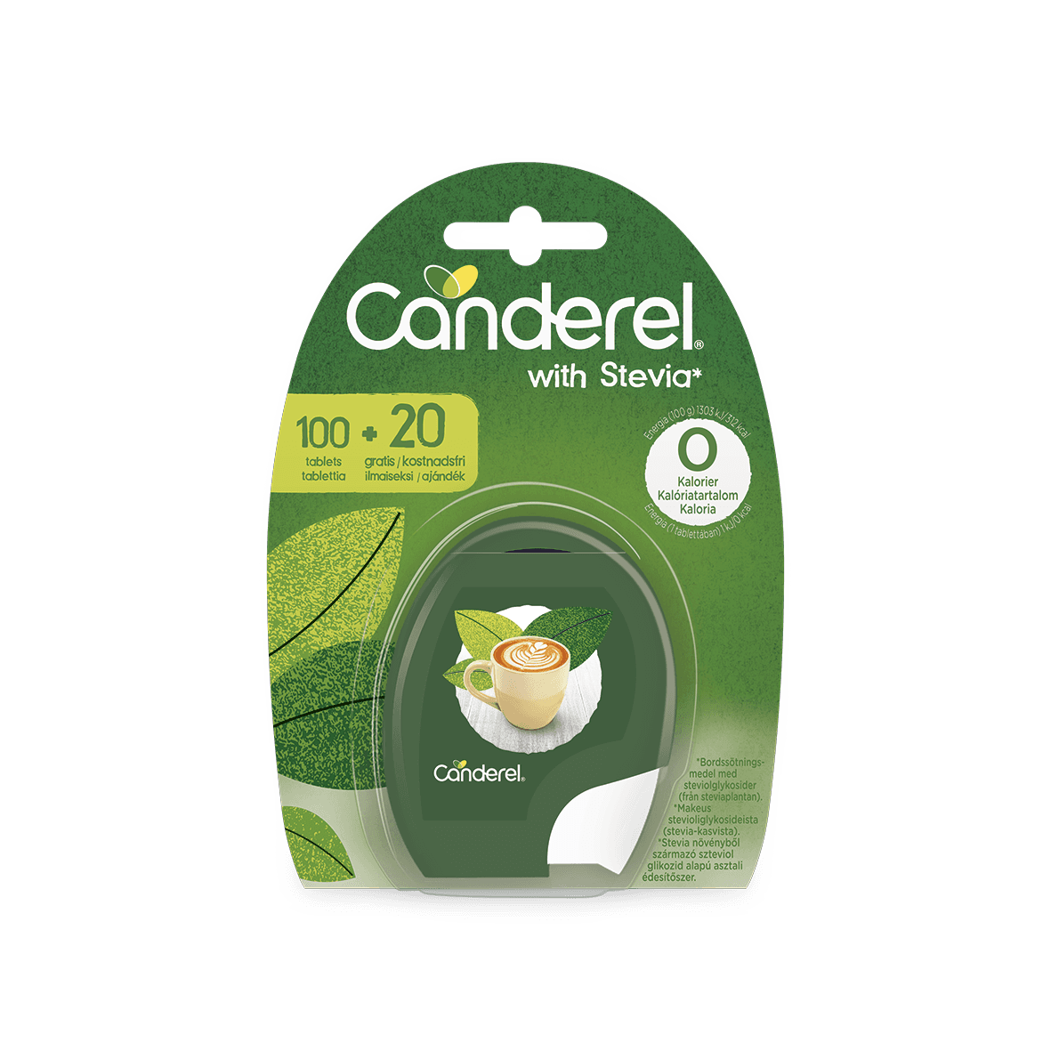 Canderel Stevia Sladidlo tablety 120 ks (10 g) - 87211
