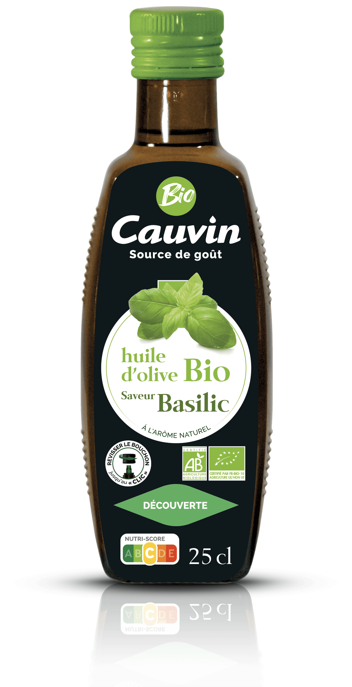 Cauvin bio bazalkový olivový olej 250 ml