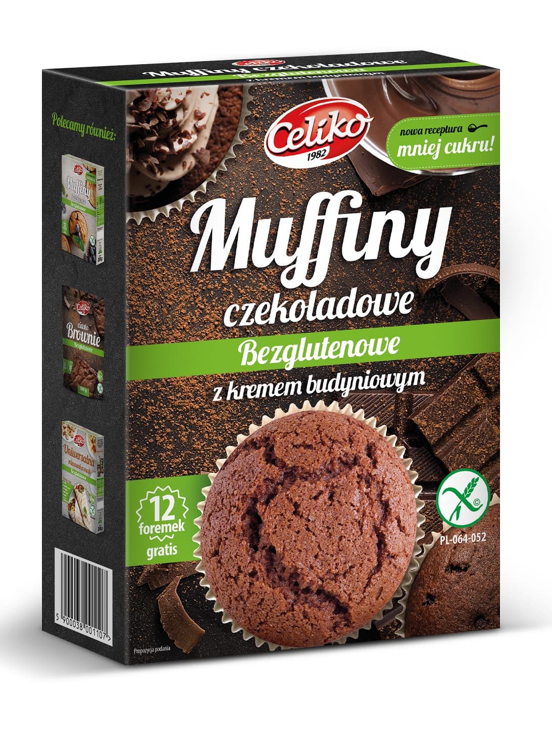Celiko Muffinová zmes s čokoládou a pudingovým krémom 310 g