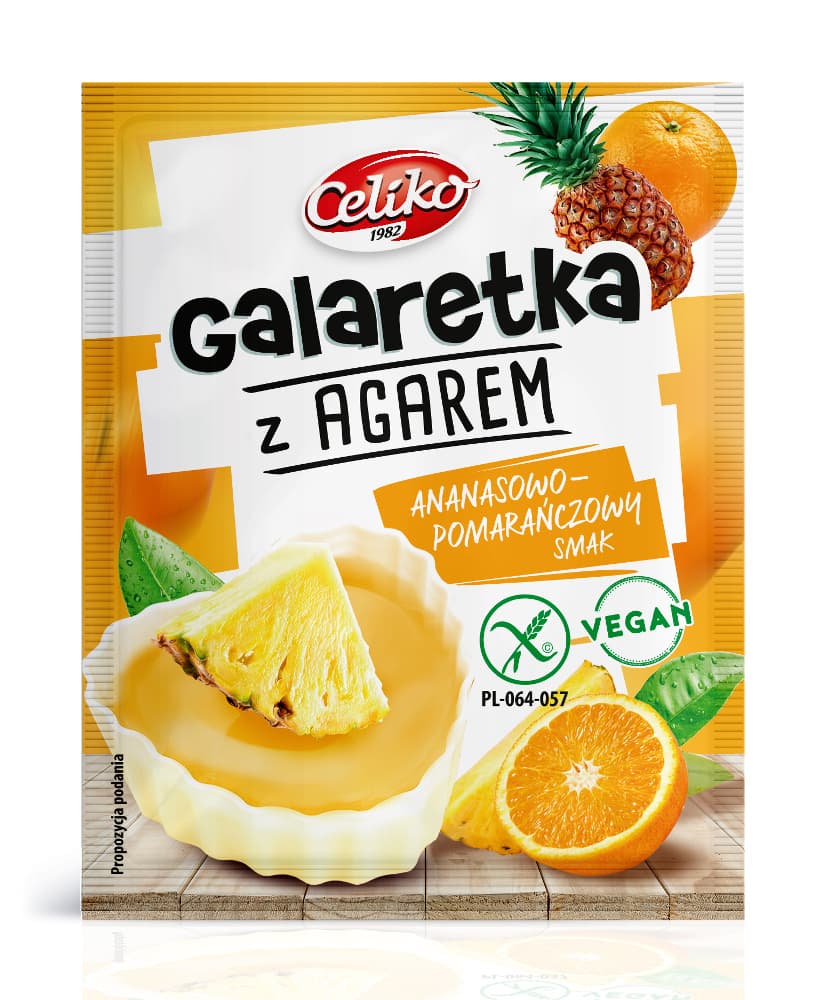 Celiko bezgluténové želé s príchuťou ananásu a pomaranča 45 g