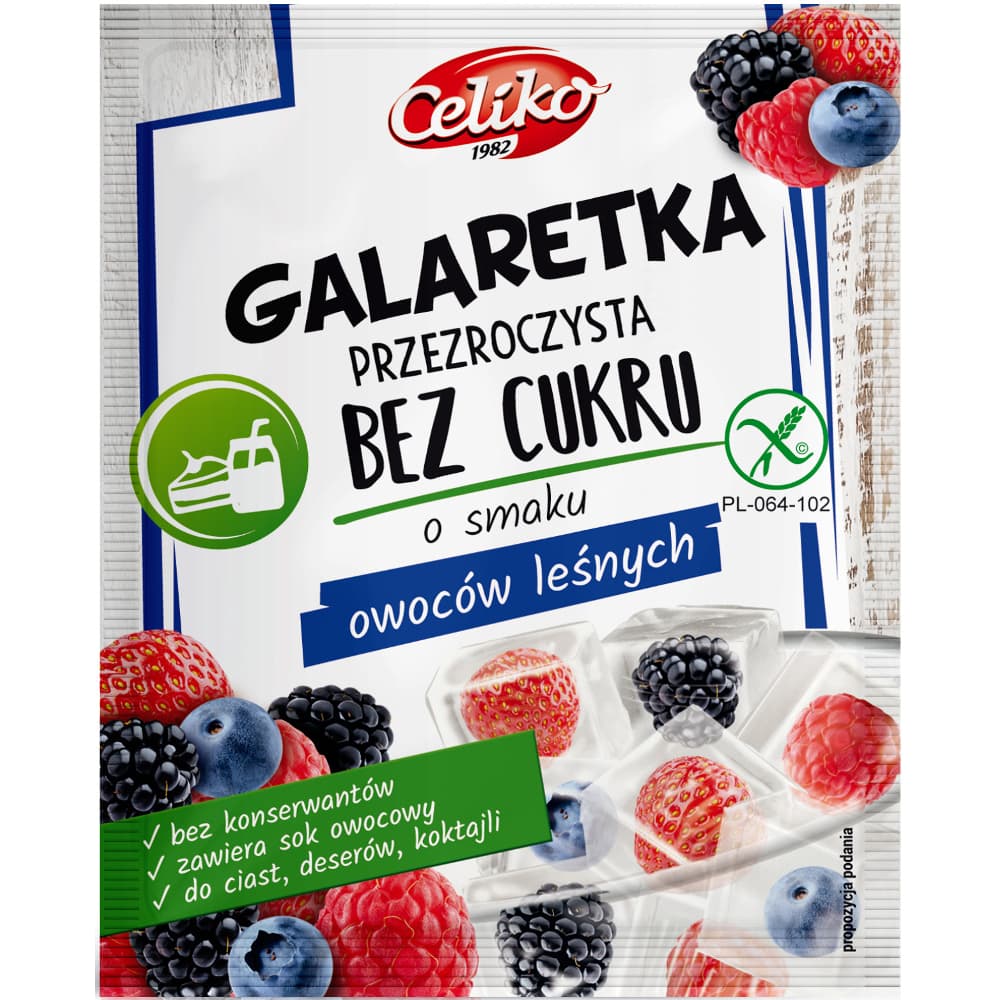 Celiko KETO lesné ovocné želé bez cukru 14 g