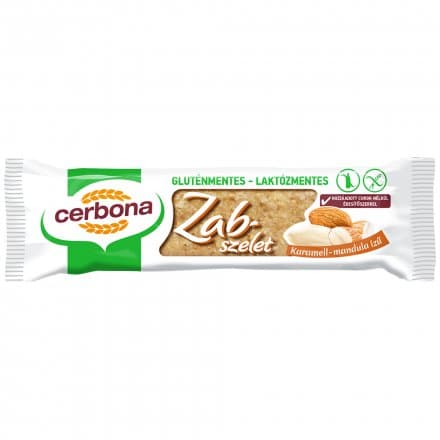 Cerbona bezlepková ovsená tyčinka s karamelom a mandľami 40 g