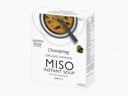 Clearspring Instantná miso polievka z hnedej ryže 60g - 30486