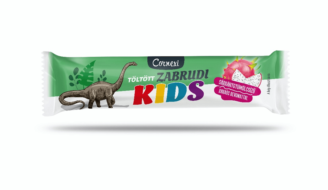 Cornexi kids jahodové drakové ovocie s náplňou plnú jahody s kakaovým povlakom 30 g