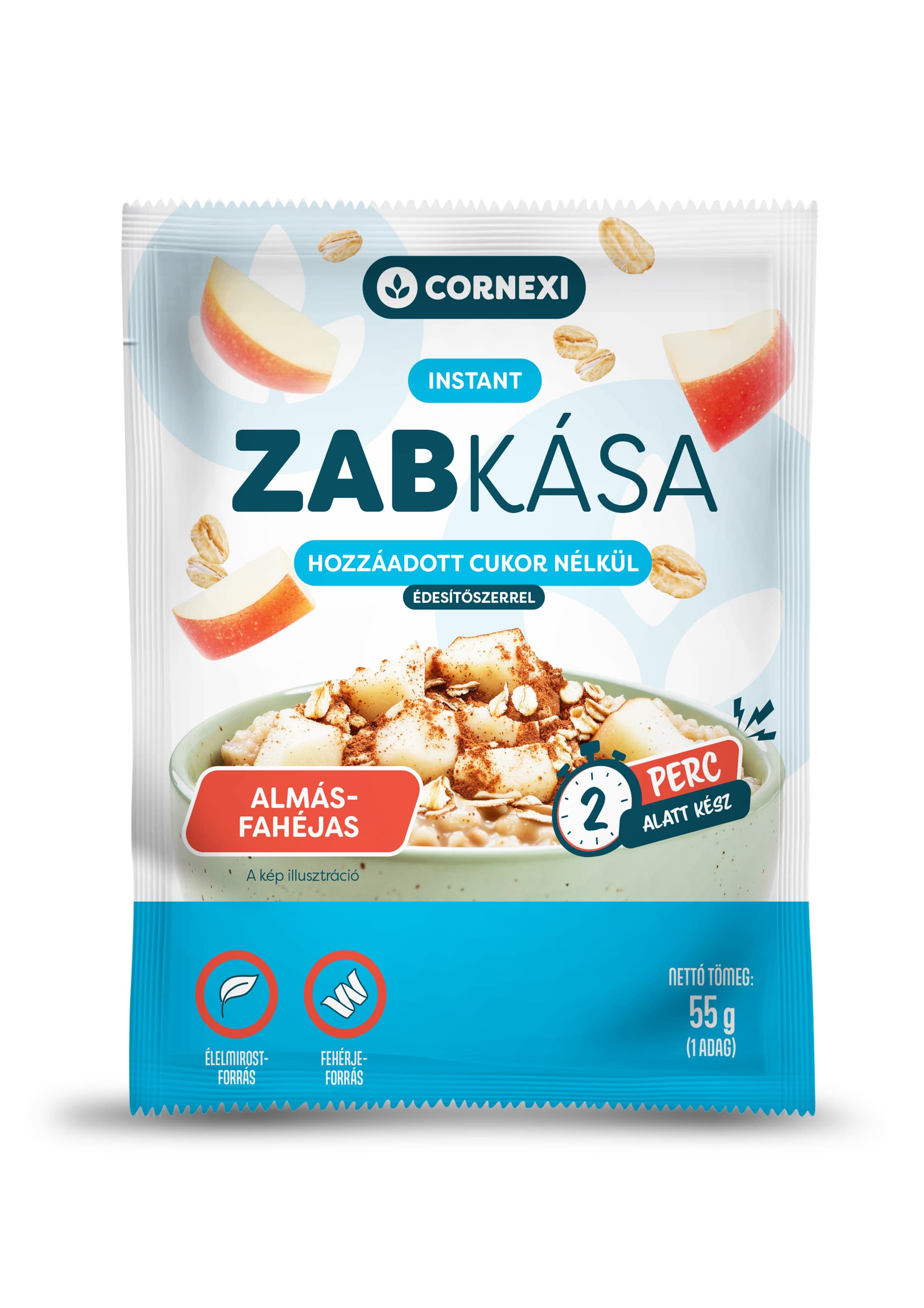 Cornexi ovsená kaša jablková s škoricou hcn 55 g