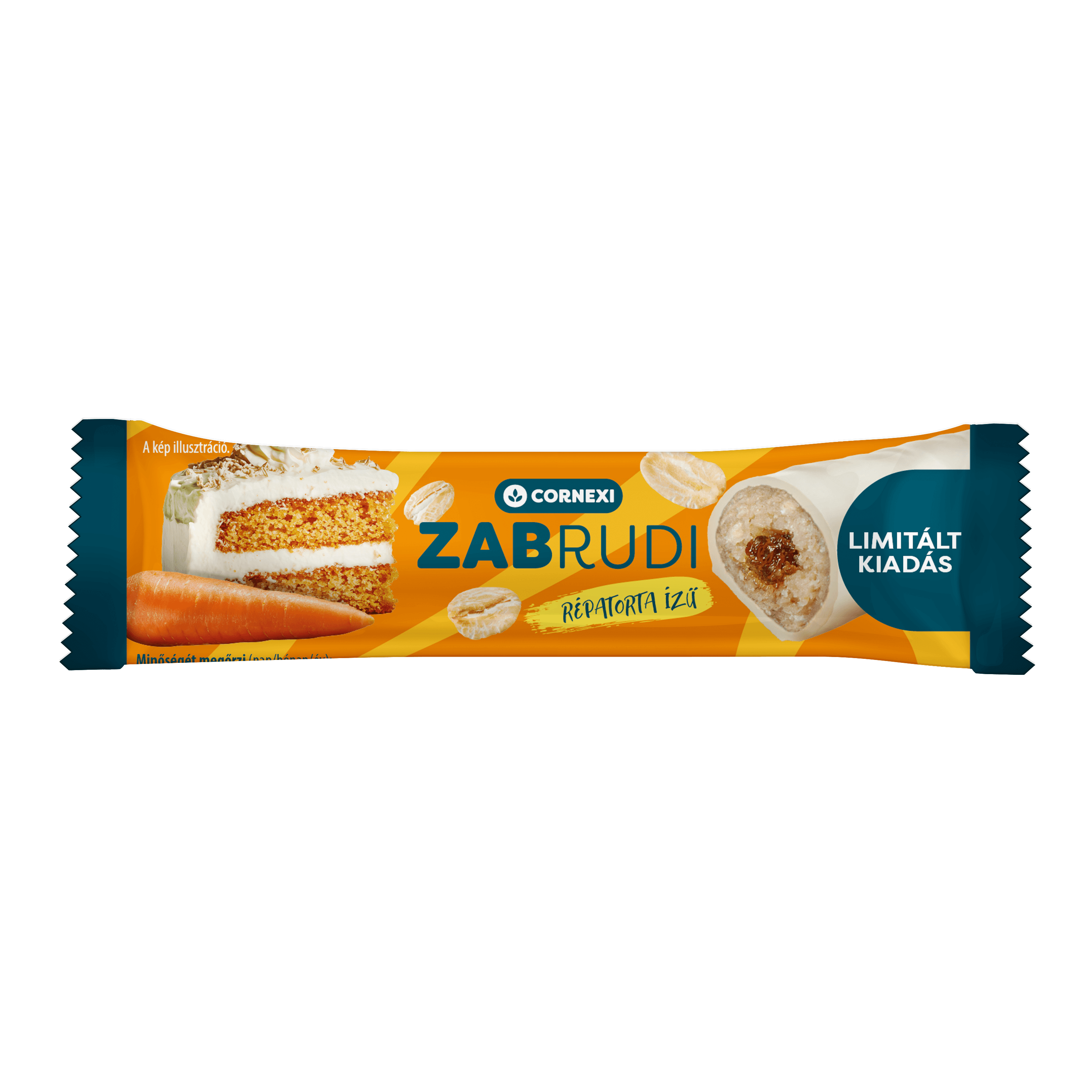 Cornexi zabrudi torta s náplňou s príchuťou mrkvy a kakaovou polevou 30 g