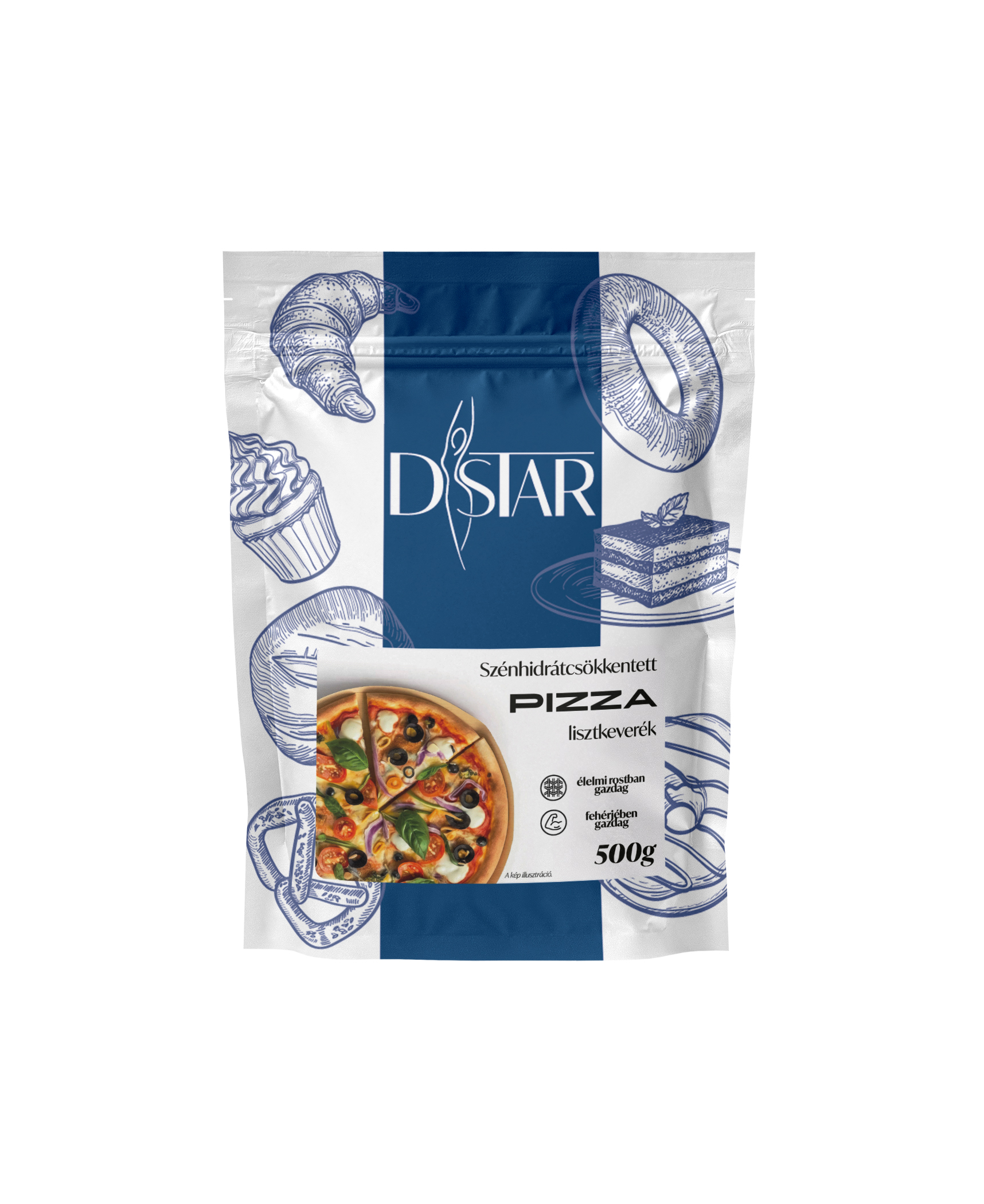 D-Star nízkosacharidová múčna zmes na pizzu 500 g - 95617