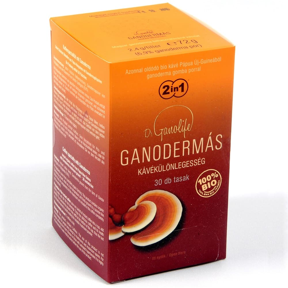 Dr Ganolife Bio instantná káva s Ganodermou 2 v 1, 72 g - 50865