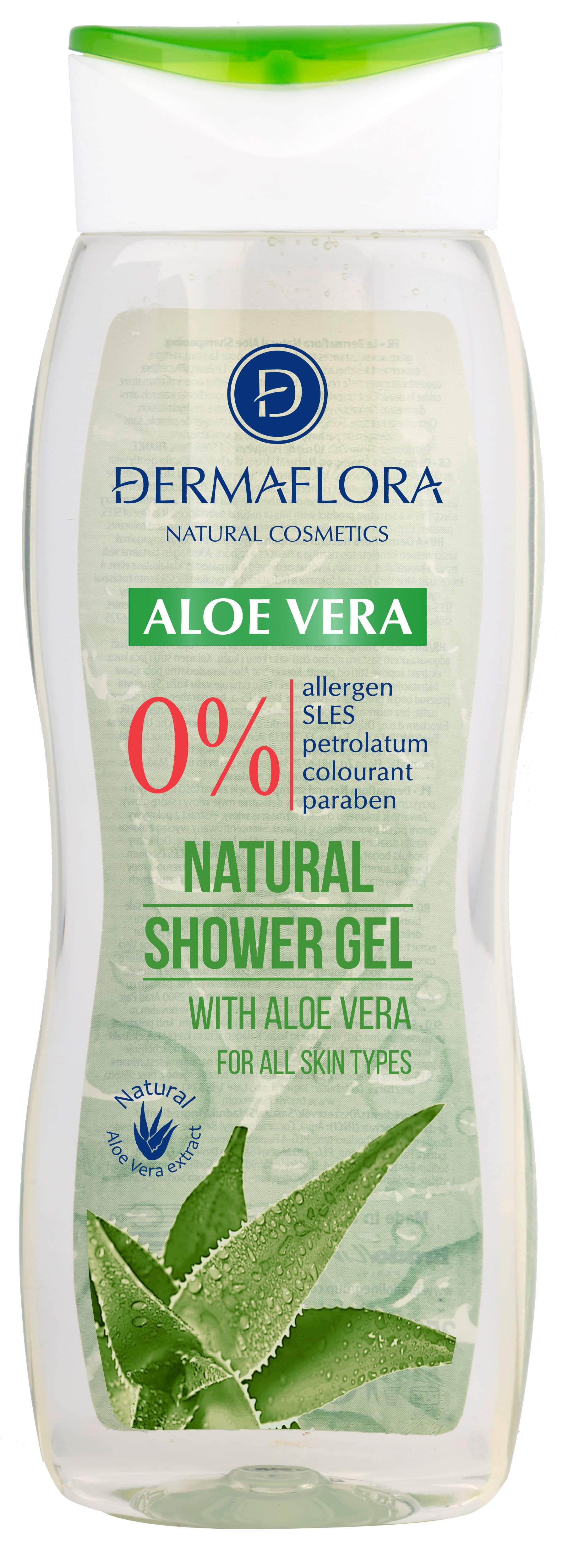Dermaflora 0% sprchový gél aloe vera 250 ml