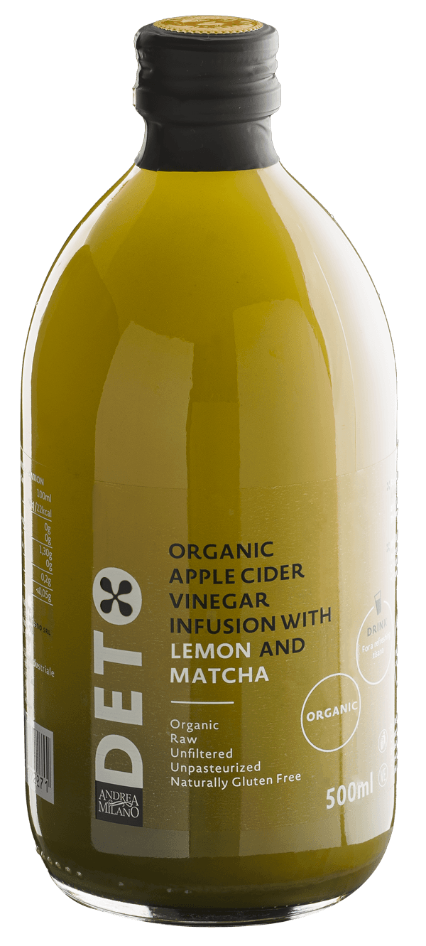 Andrea Milano Bio jablkový ocot s citrónom a matcha DETOX 500ml