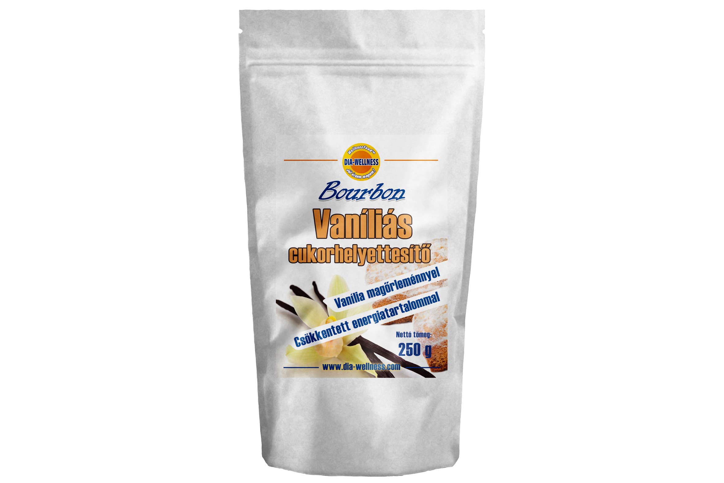 Dia-Wellness Bourbon vanilkový cukor pre diabetikov 250 g