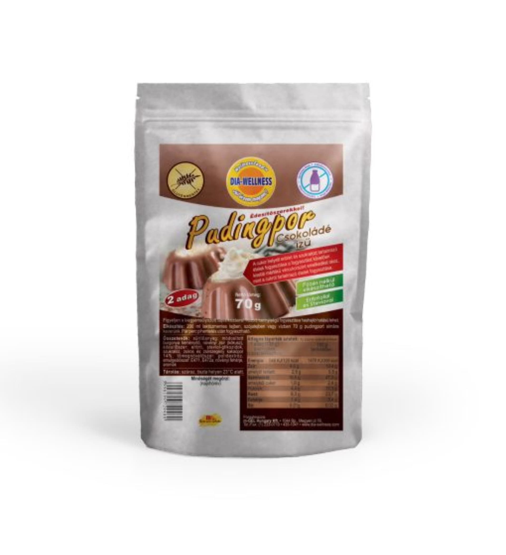 Dia-Wellness instantný čokoládový puding 70 g