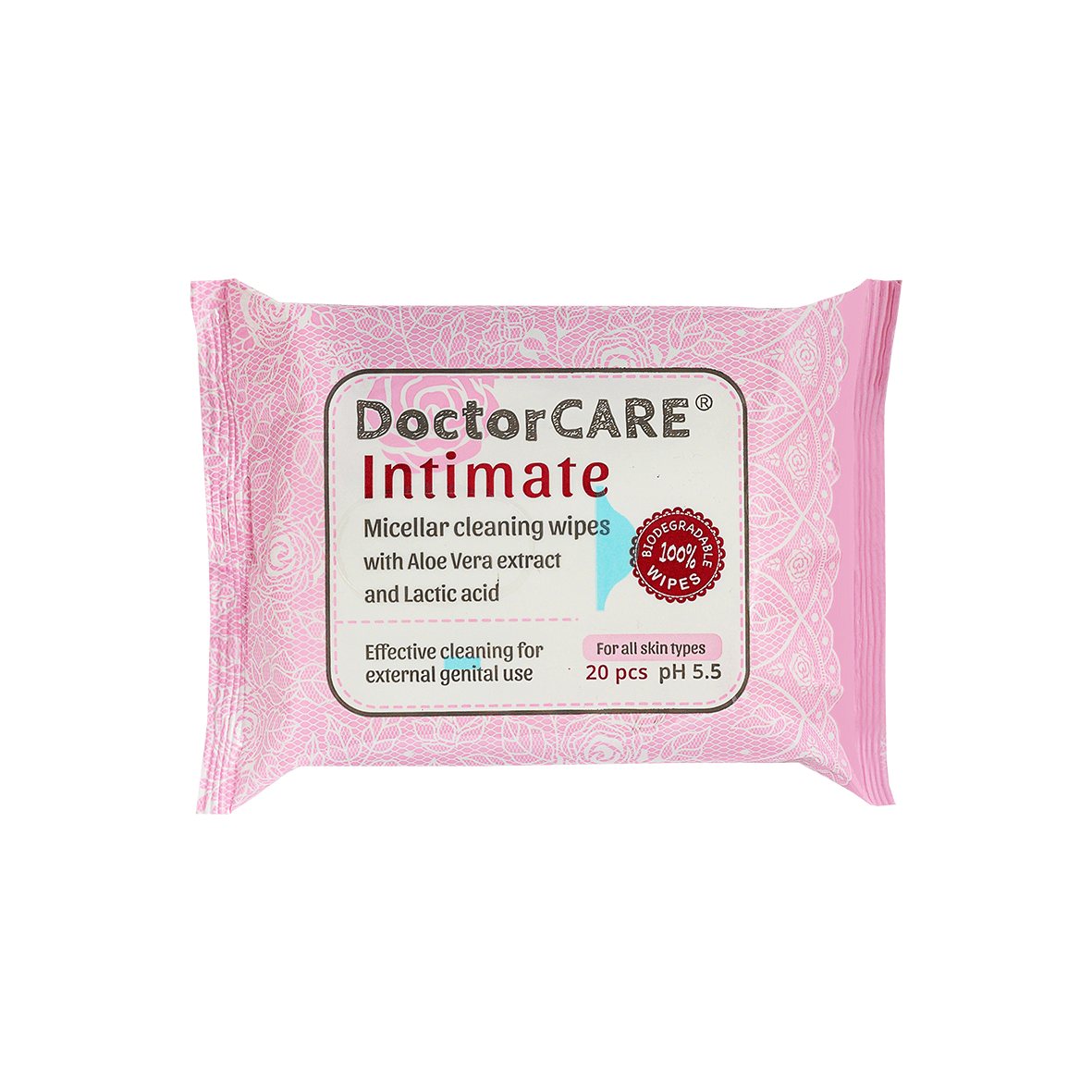 Doctor Care Intímne obrúsky s Aloe Vera 20 ks