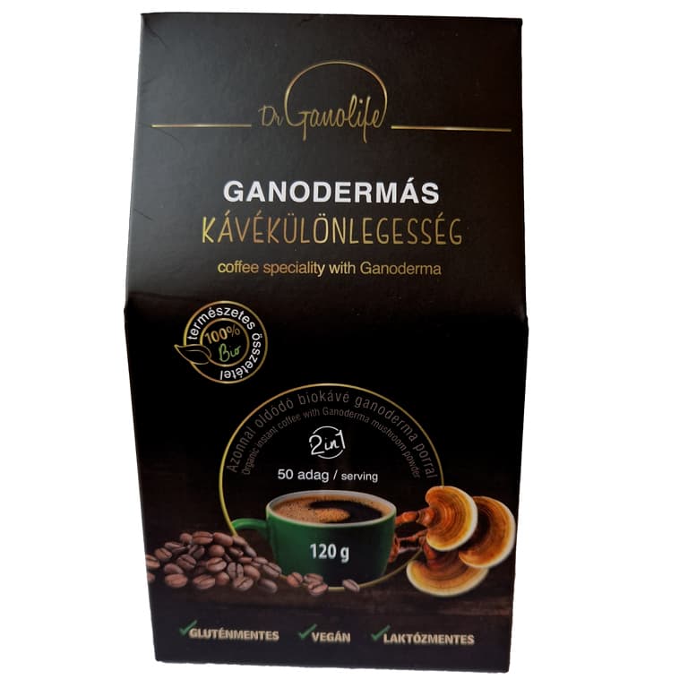 Dr Ganolife bio kávová špecialita s ganodermou 2 v 1 120 g