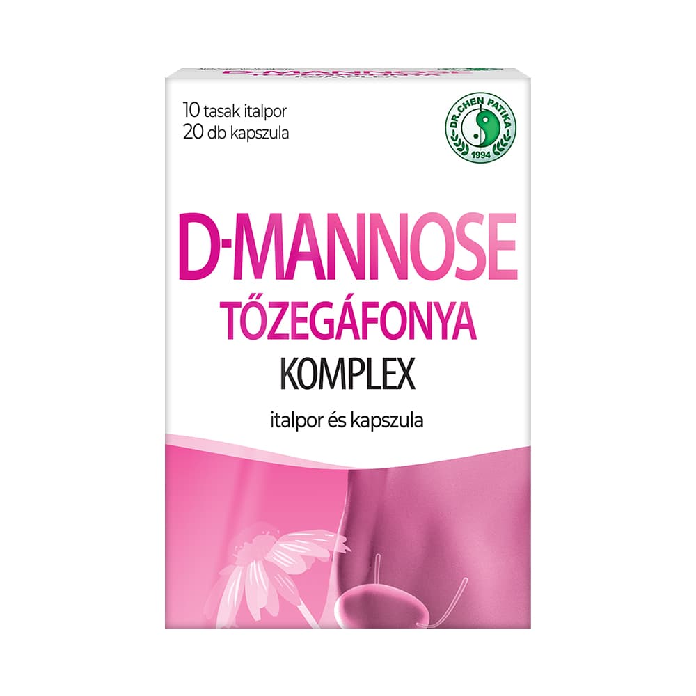 Dr.chen d-mannóz brusnicový komplex nápojový prášok a kapsule 10+20ks 30 ks