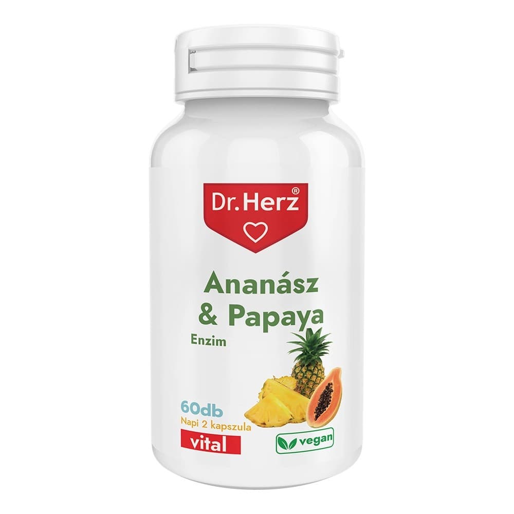 Dr.herz ananás-papája enzýmová kapsula 60 ks