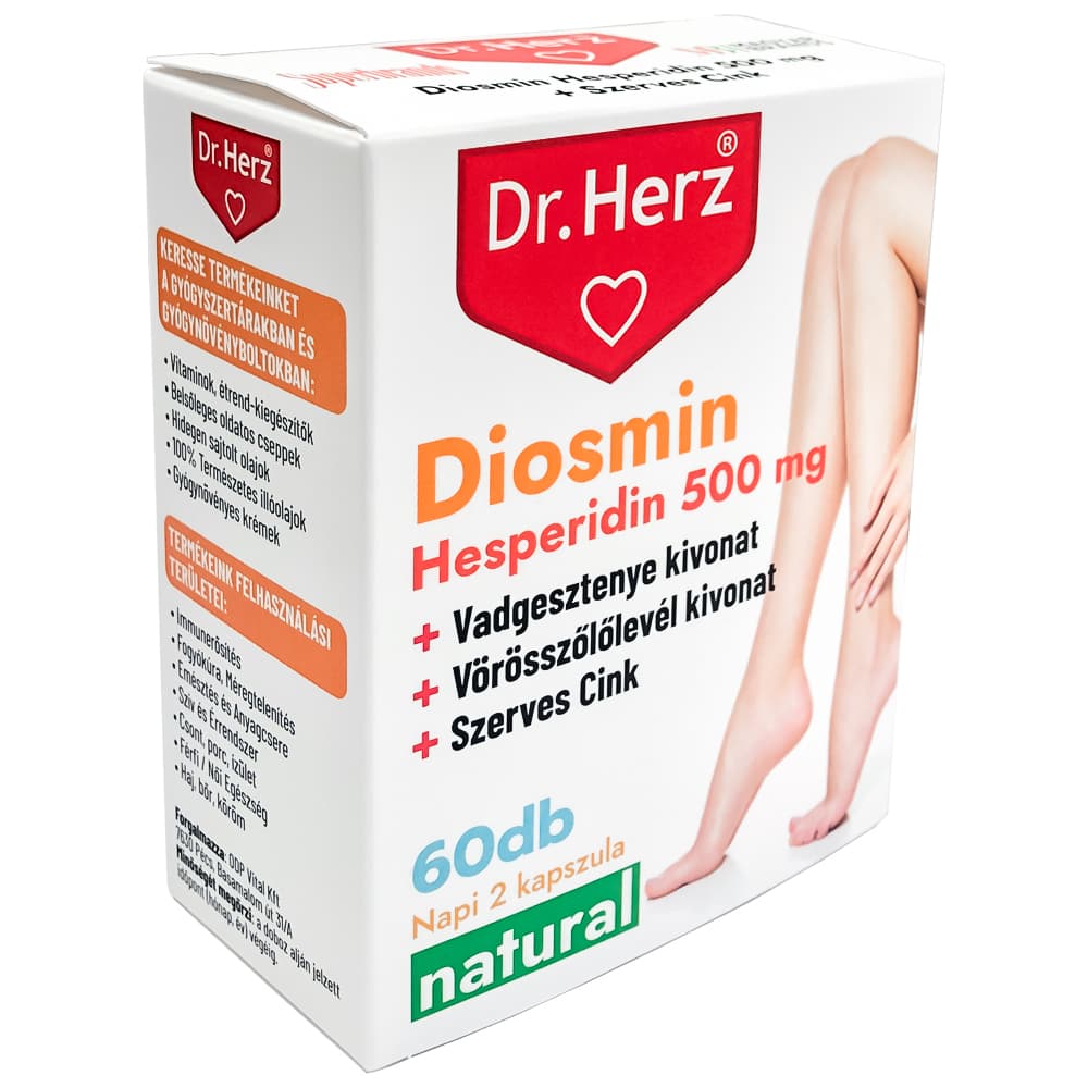 Dr.herz diosmin+hesperidin 500mg kapsula 60 ks