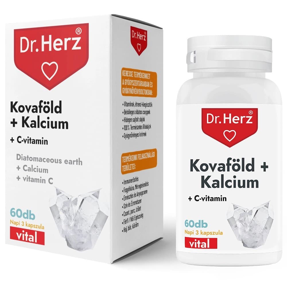 Dr.herz kremeňová hlina + vápnik kapsuly 60 ks