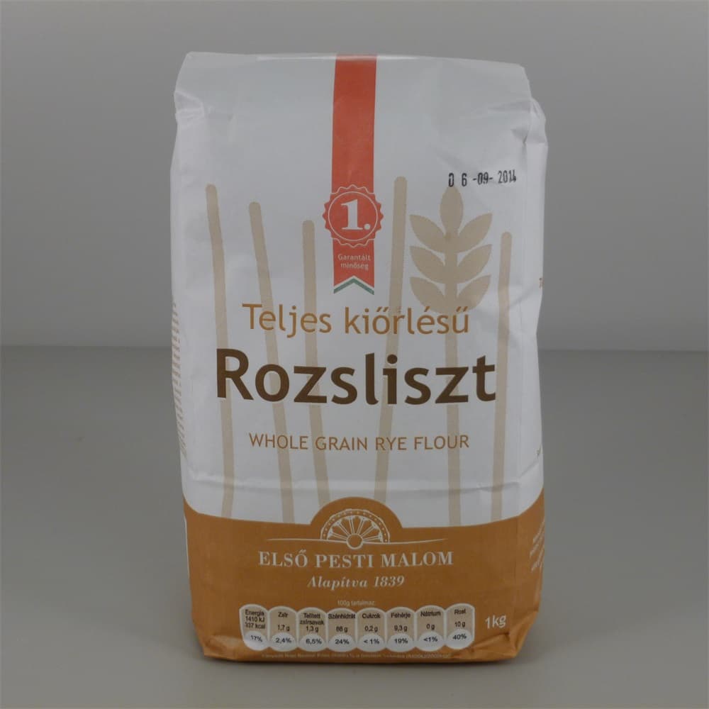 Első Pesti ražnej múky rl-190 celozrnnej 1000 g