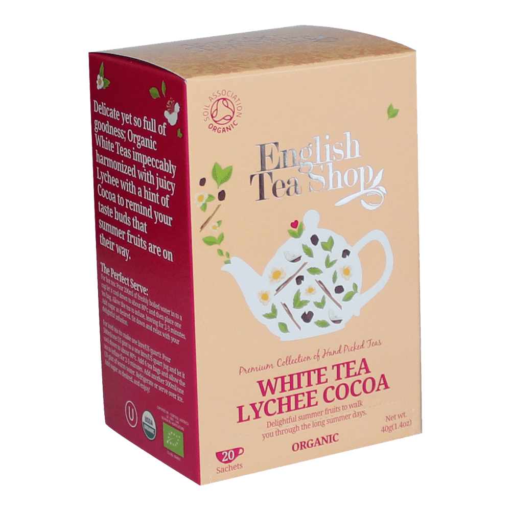 English Tea Shop bio biely čaj s príchuťou liči a kakaa 40 g